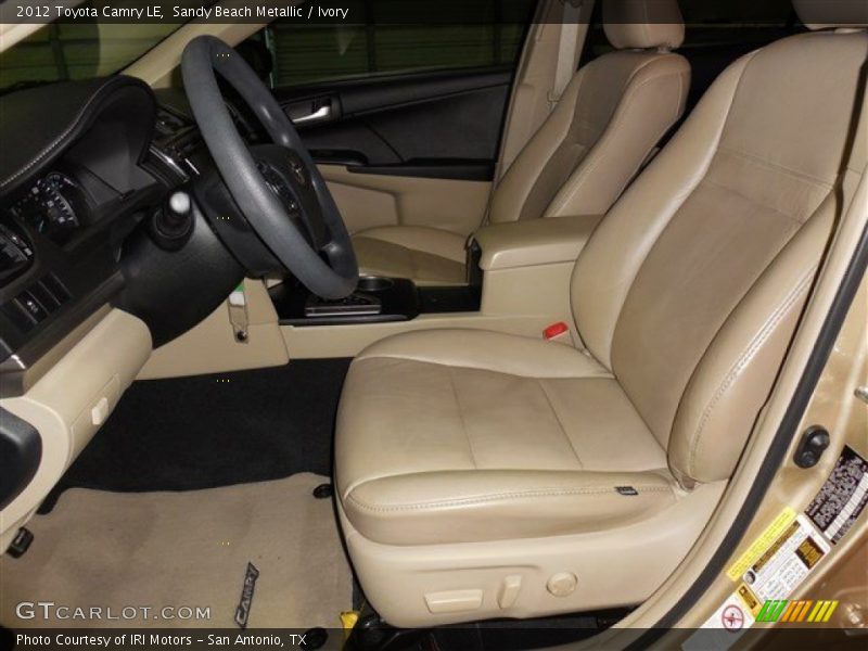 Sandy Beach Metallic / Ivory 2012 Toyota Camry LE