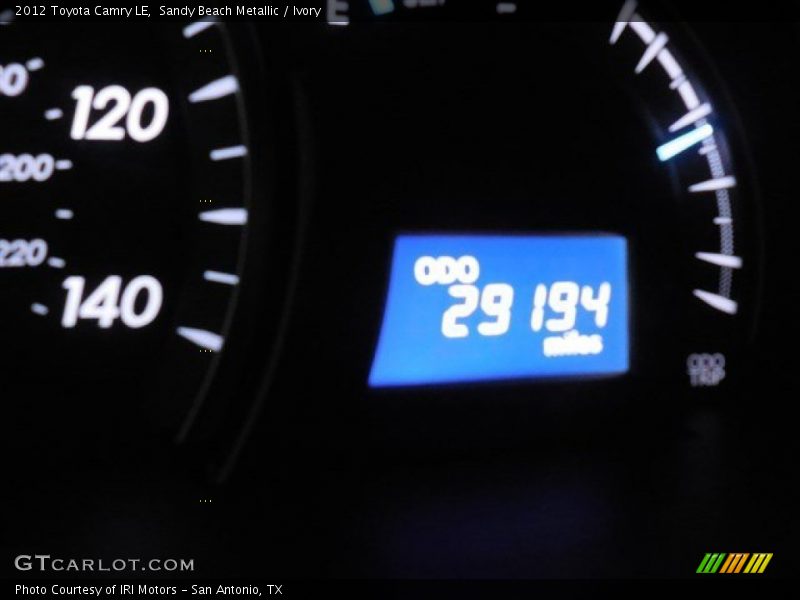 Sandy Beach Metallic / Ivory 2012 Toyota Camry LE