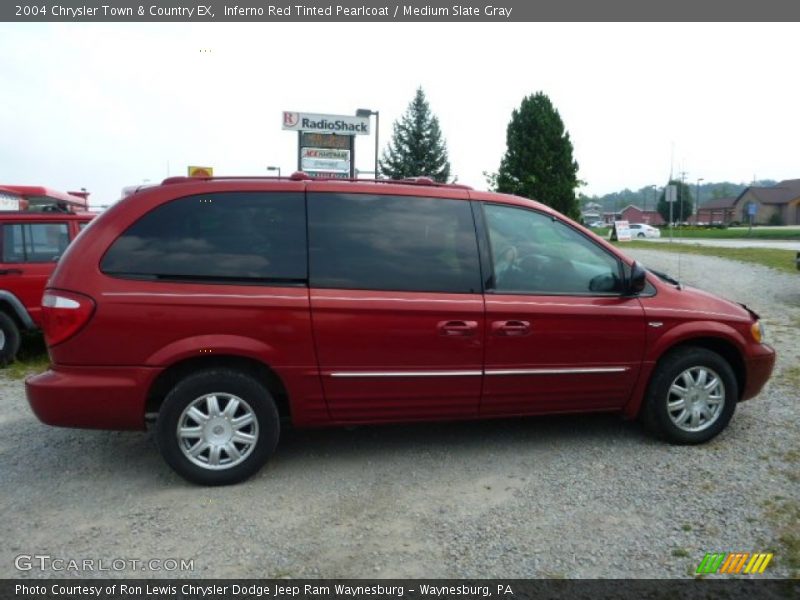 Inferno Red Tinted Pearlcoat / Medium Slate Gray 2004 Chrysler Town & Country EX