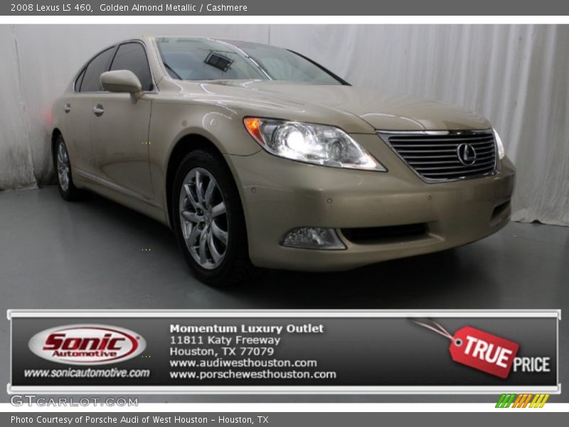 Golden Almond Metallic / Cashmere 2008 Lexus LS 460