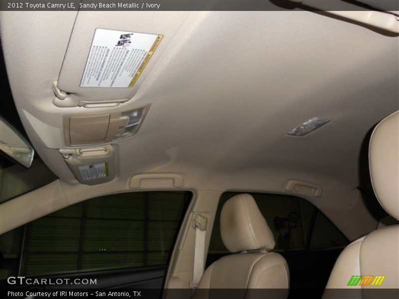 Sandy Beach Metallic / Ivory 2012 Toyota Camry LE