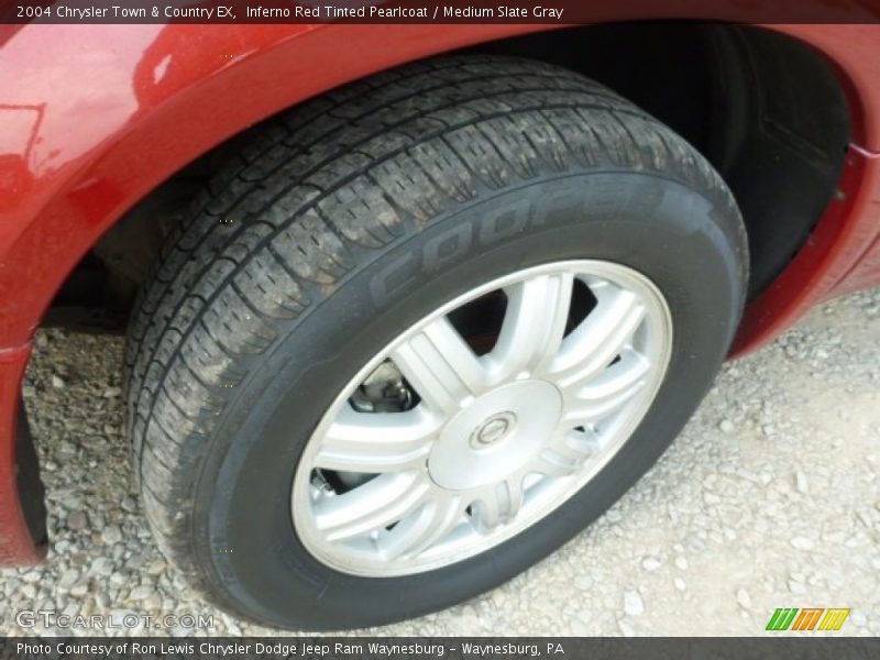 Inferno Red Tinted Pearlcoat / Medium Slate Gray 2004 Chrysler Town & Country EX