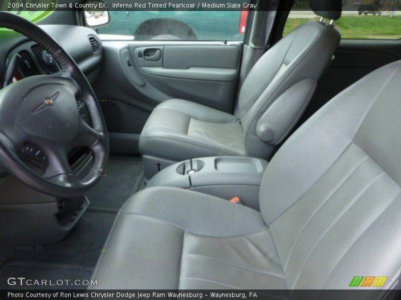 Inferno Red Tinted Pearlcoat / Medium Slate Gray 2004 Chrysler Town & Country EX