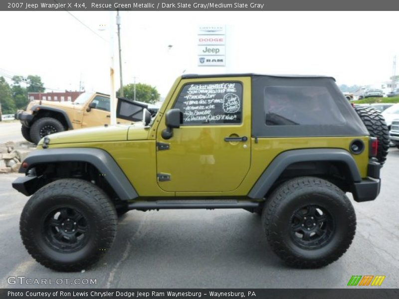 Rescue Green Metallic / Dark Slate Gray/Medium Slate Gray 2007 Jeep Wrangler X 4x4