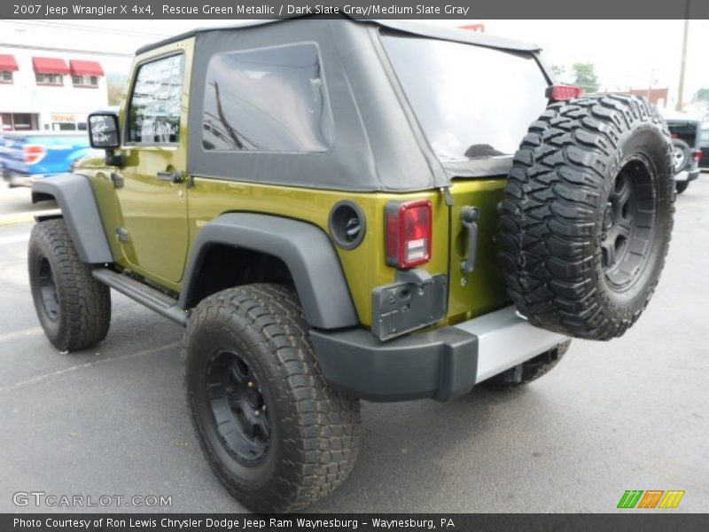 Rescue Green Metallic / Dark Slate Gray/Medium Slate Gray 2007 Jeep Wrangler X 4x4