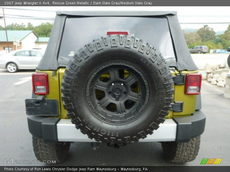Rescue Green Metallic / Dark Slate Gray/Medium Slate Gray 2007 Jeep Wrangler X 4x4