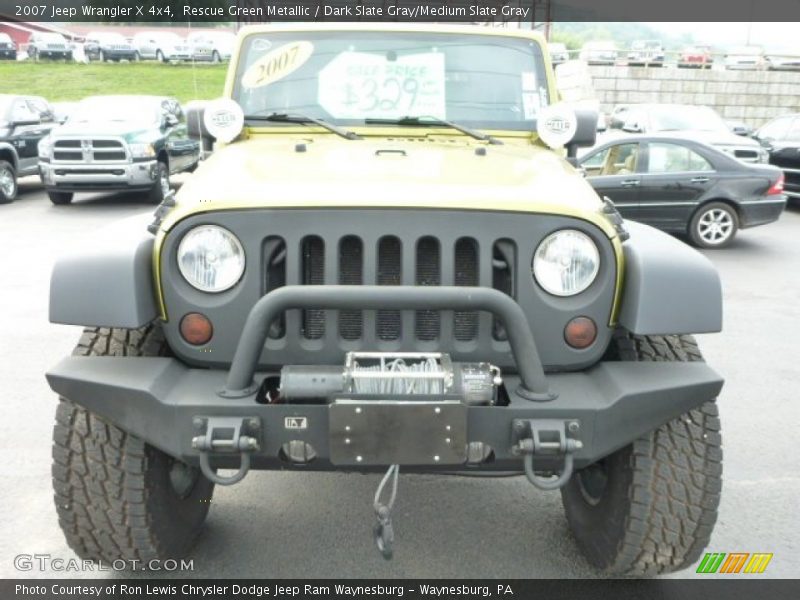 Rescue Green Metallic / Dark Slate Gray/Medium Slate Gray 2007 Jeep Wrangler X 4x4