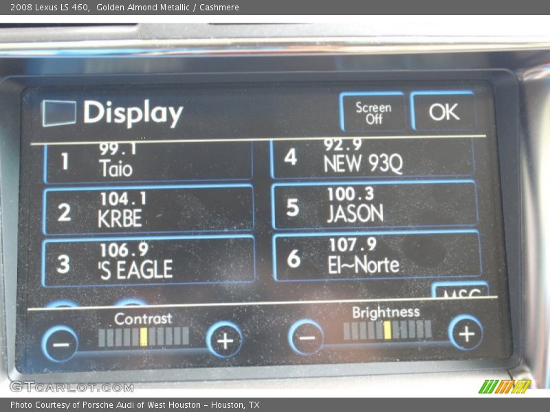 Golden Almond Metallic / Cashmere 2008 Lexus LS 460