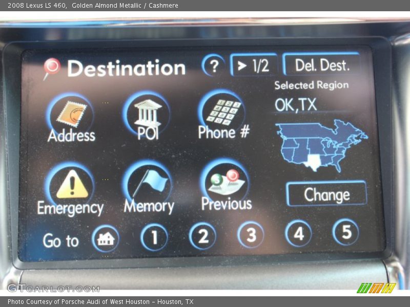 Golden Almond Metallic / Cashmere 2008 Lexus LS 460