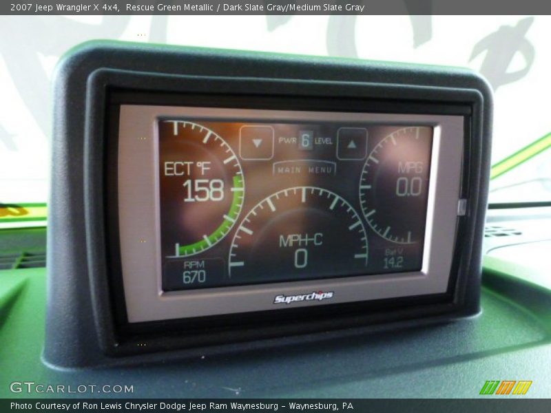 Rescue Green Metallic / Dark Slate Gray/Medium Slate Gray 2007 Jeep Wrangler X 4x4