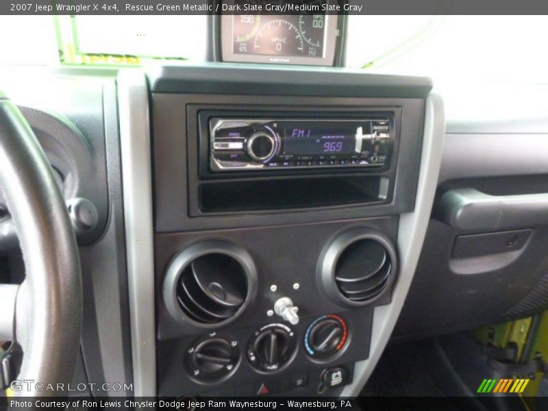 Rescue Green Metallic / Dark Slate Gray/Medium Slate Gray 2007 Jeep Wrangler X 4x4