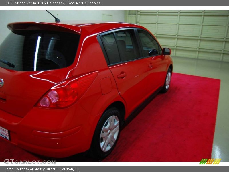 Red Alert / Charcoal 2012 Nissan Versa 1.8 S Hatchback