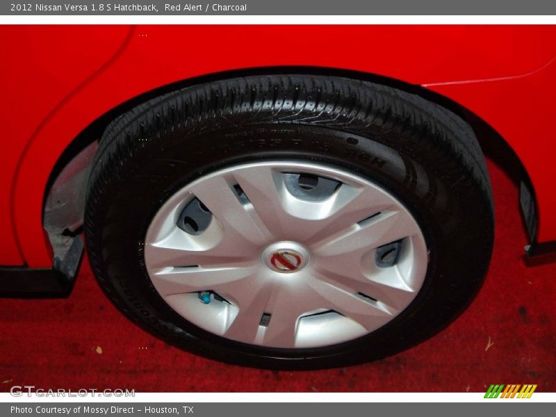 Red Alert / Charcoal 2012 Nissan Versa 1.8 S Hatchback