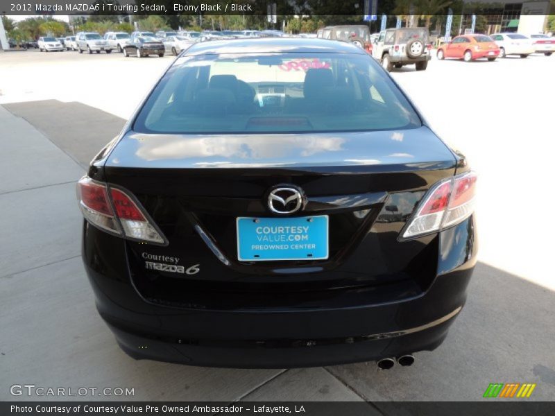 Ebony Black / Black 2012 Mazda MAZDA6 i Touring Sedan