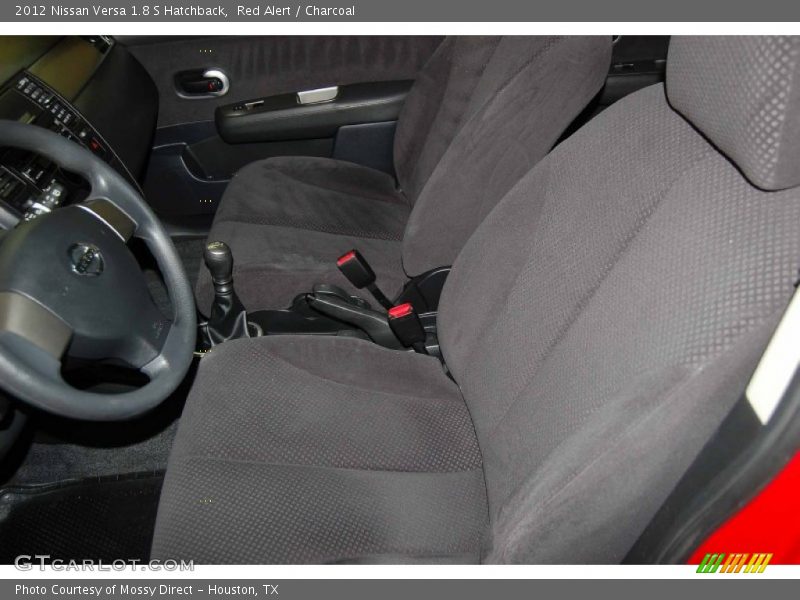 Red Alert / Charcoal 2012 Nissan Versa 1.8 S Hatchback