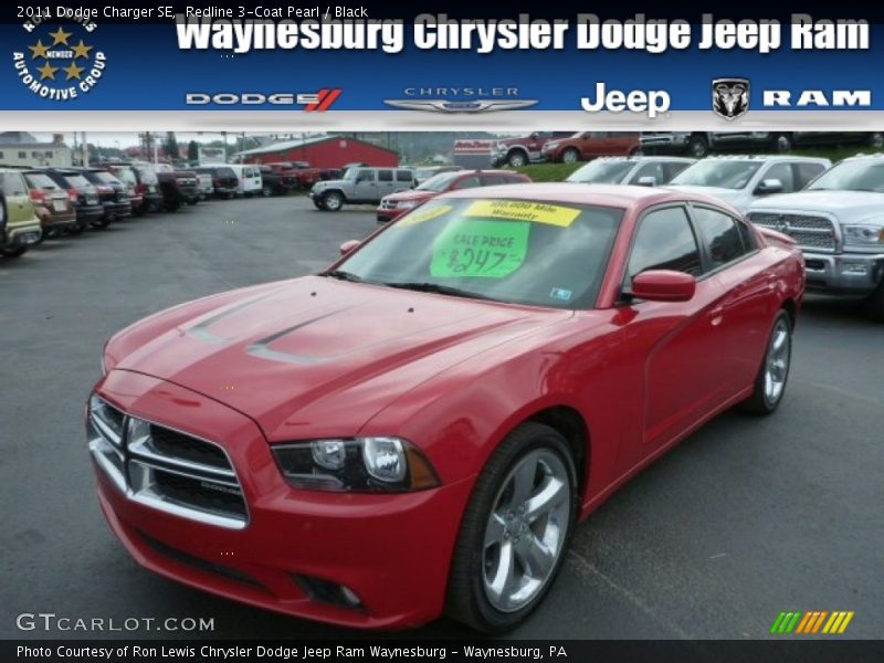 Redline 3-Coat Pearl / Black 2011 Dodge Charger SE