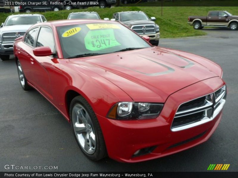 Redline 3-Coat Pearl / Black 2011 Dodge Charger SE