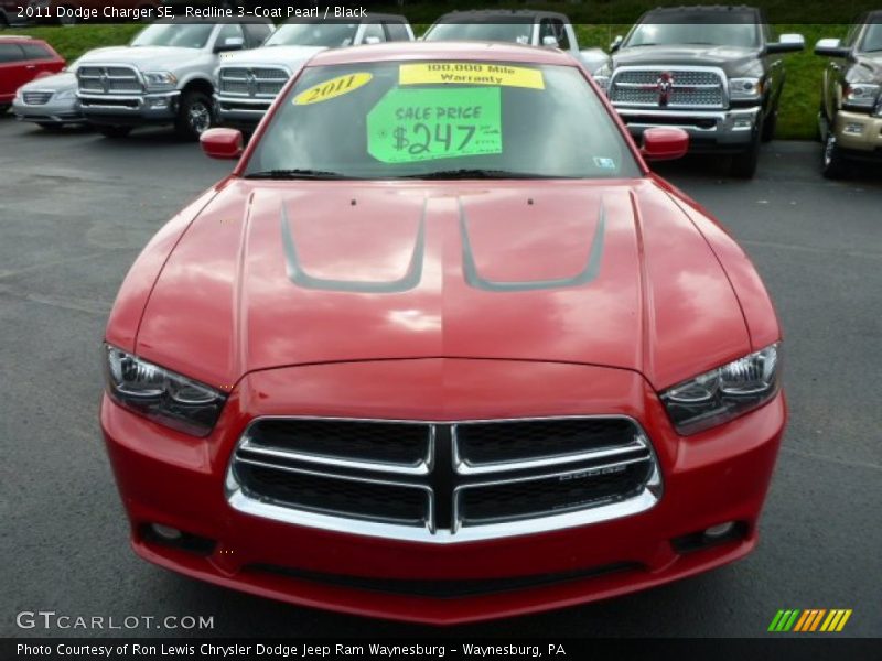 Redline 3-Coat Pearl / Black 2011 Dodge Charger SE