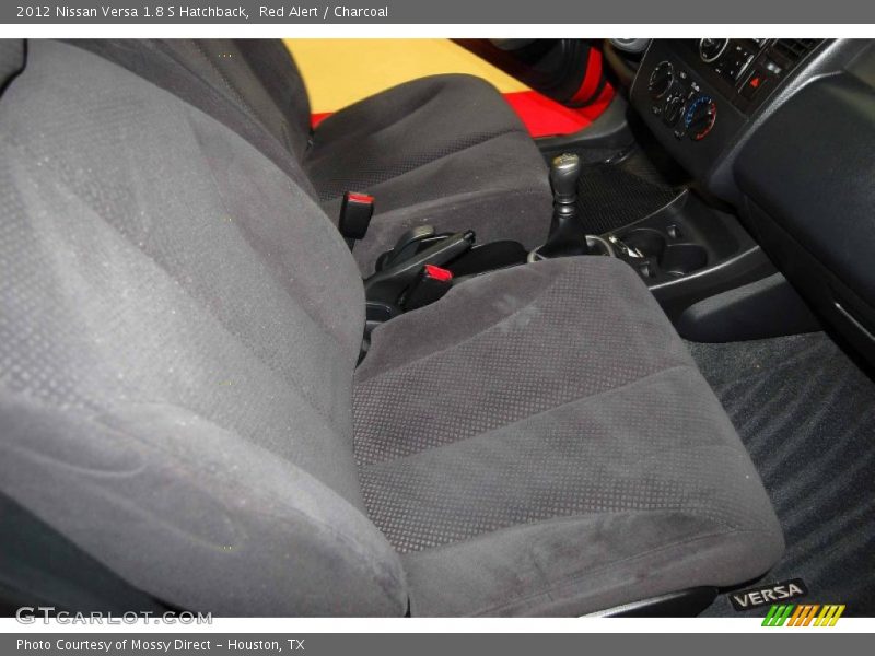 Red Alert / Charcoal 2012 Nissan Versa 1.8 S Hatchback