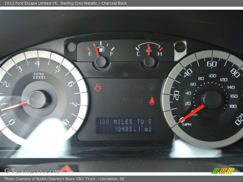 Sterling Grey Metallic / Charcoal Black 2011 Ford Escape Limited V6