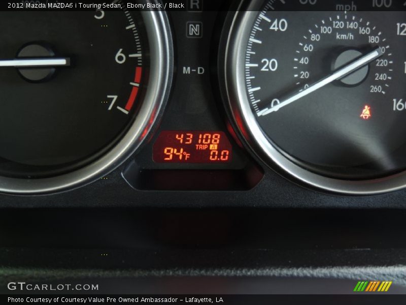 Ebony Black / Black 2012 Mazda MAZDA6 i Touring Sedan