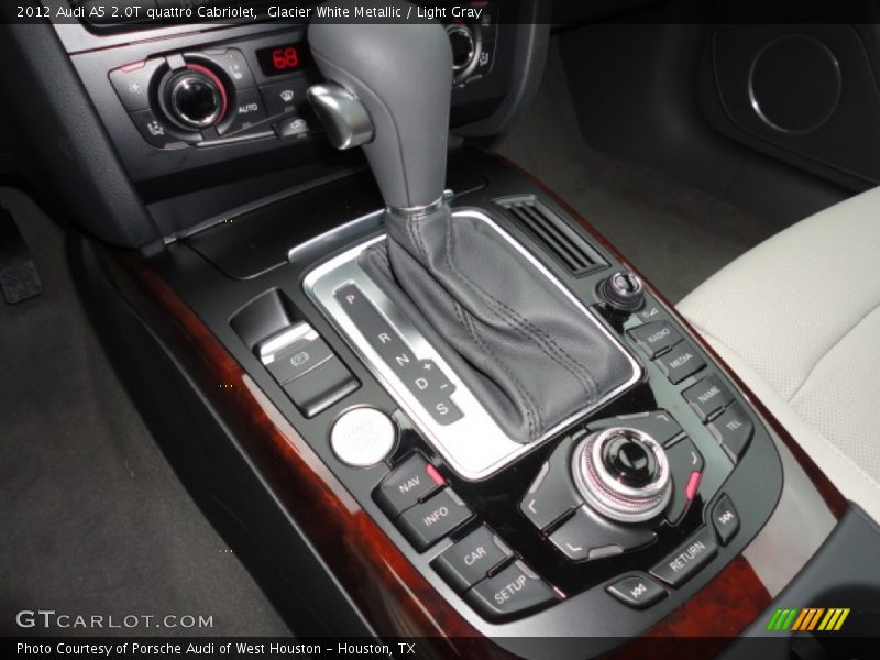 Glacier White Metallic / Light Gray 2012 Audi A5 2.0T quattro Cabriolet