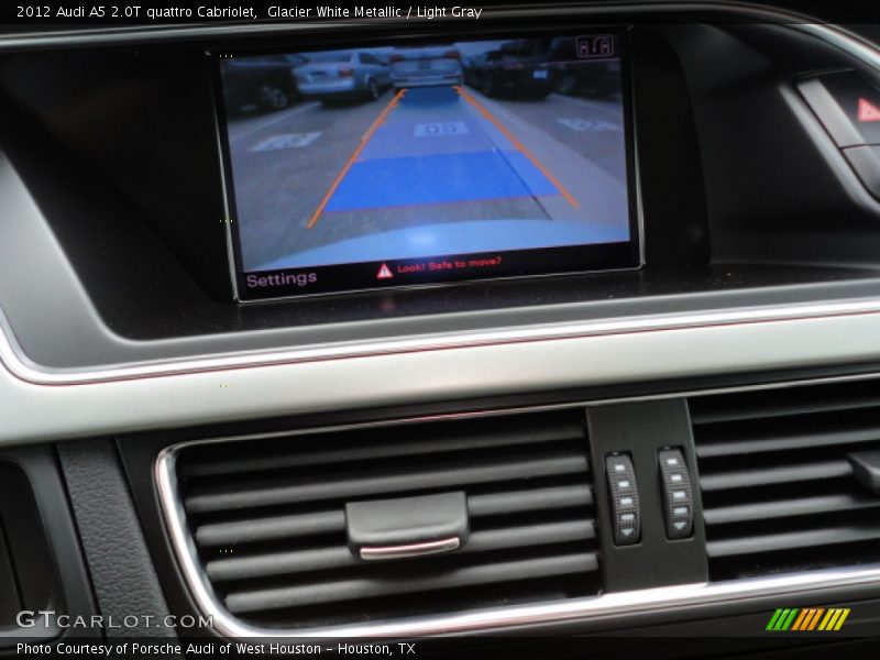 Glacier White Metallic / Light Gray 2012 Audi A5 2.0T quattro Cabriolet