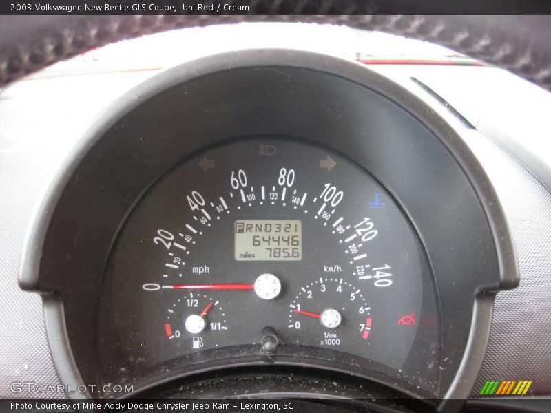 Uni Red / Cream 2003 Volkswagen New Beetle GLS Coupe
