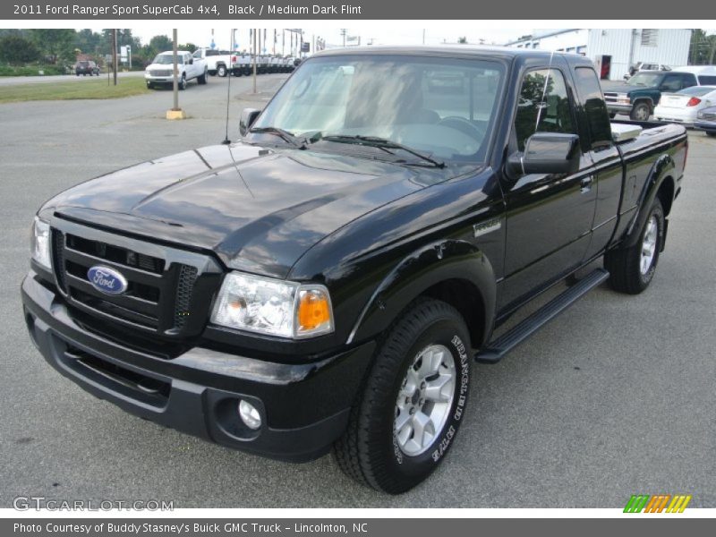 Black / Medium Dark Flint 2011 Ford Ranger Sport SuperCab 4x4