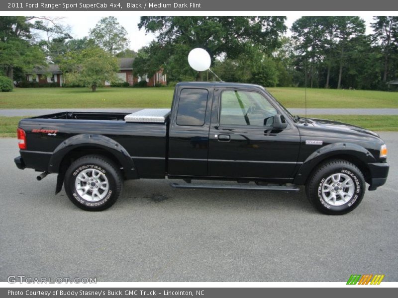 Black / Medium Dark Flint 2011 Ford Ranger Sport SuperCab 4x4