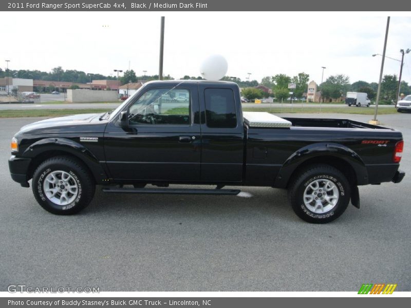 Black / Medium Dark Flint 2011 Ford Ranger Sport SuperCab 4x4