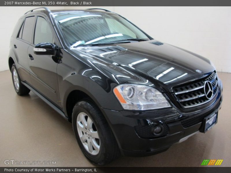 Black / Black 2007 Mercedes-Benz ML 350 4Matic