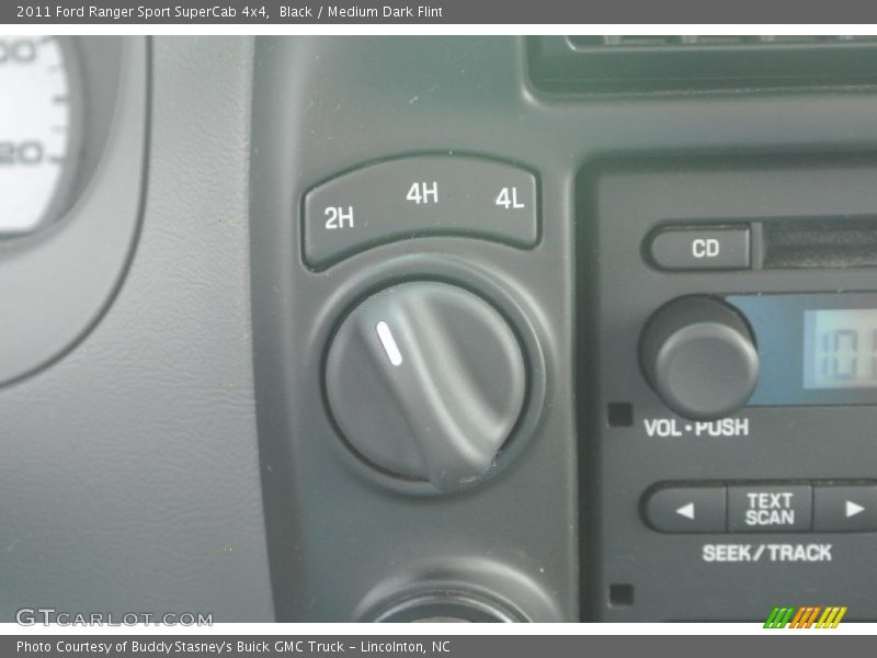 Black / Medium Dark Flint 2011 Ford Ranger Sport SuperCab 4x4