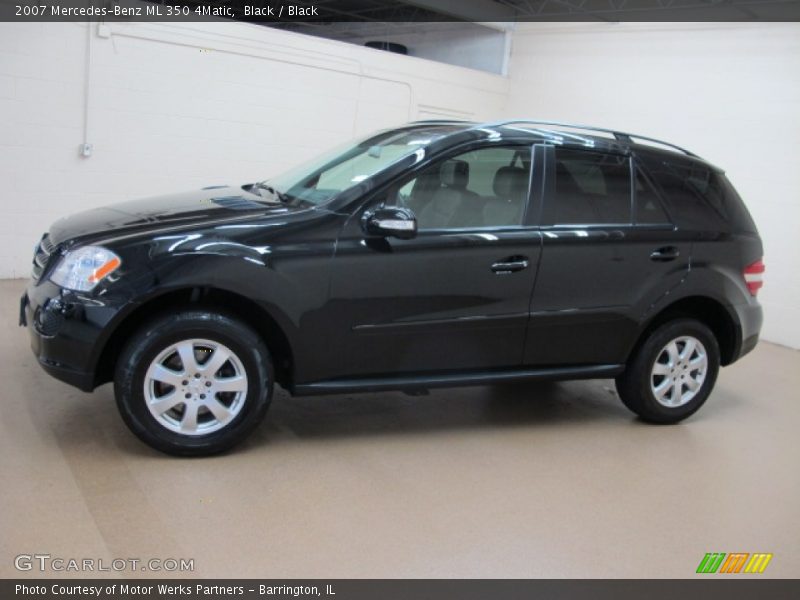 Black / Black 2007 Mercedes-Benz ML 350 4Matic