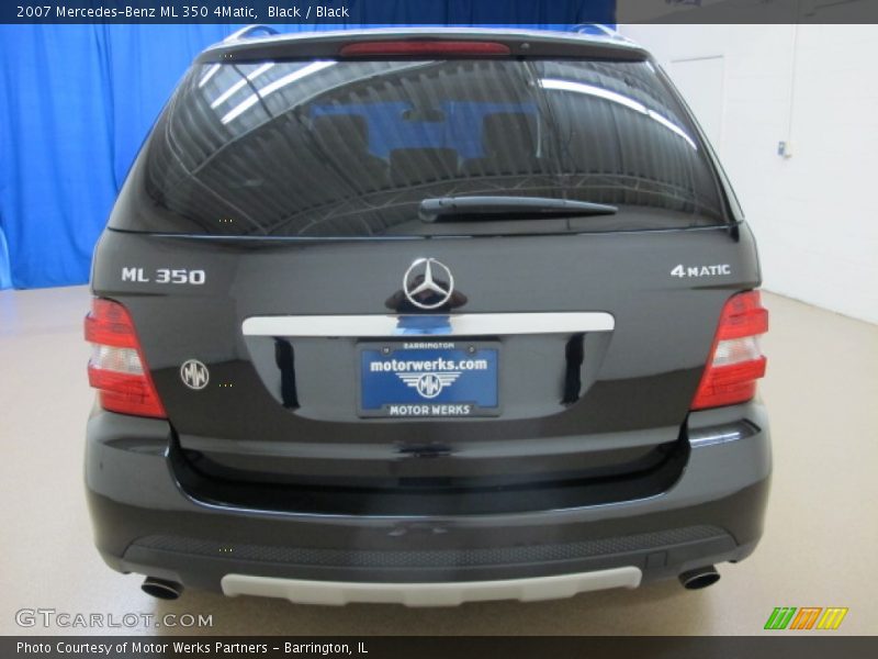 Black / Black 2007 Mercedes-Benz ML 350 4Matic