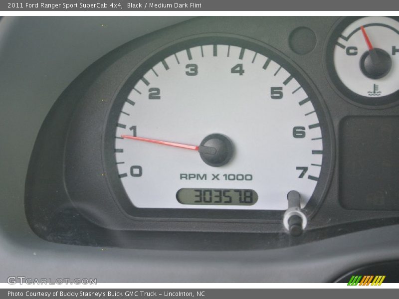 Black / Medium Dark Flint 2011 Ford Ranger Sport SuperCab 4x4