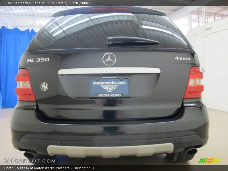 Black / Black 2007 Mercedes-Benz ML 350 4Matic