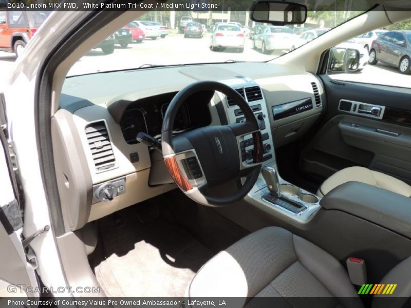 White Platinum Tri-Coat / Medium Light Stone 2010 Lincoln MKX FWD