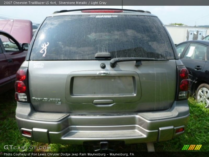 Silverstone Metallic / Light Gray 2007 Chevrolet TrailBlazer LS 4x4