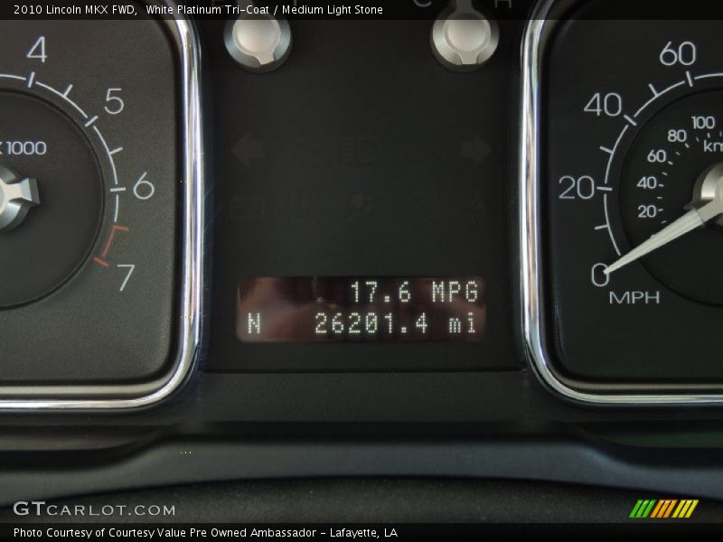 White Platinum Tri-Coat / Medium Light Stone 2010 Lincoln MKX FWD