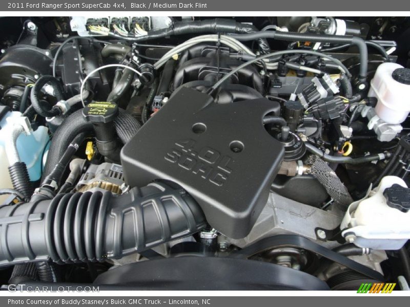 Black / Medium Dark Flint 2011 Ford Ranger Sport SuperCab 4x4
