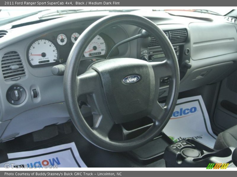 Black / Medium Dark Flint 2011 Ford Ranger Sport SuperCab 4x4