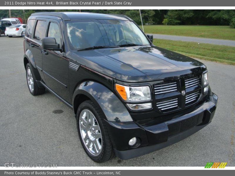Brilliant Black Crystal Pearl / Dark Slate Gray 2011 Dodge Nitro Heat 4x4