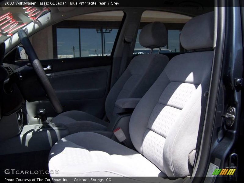 Blue Anthracite Pearl / Grey 2003 Volkswagen Passat GL Sedan