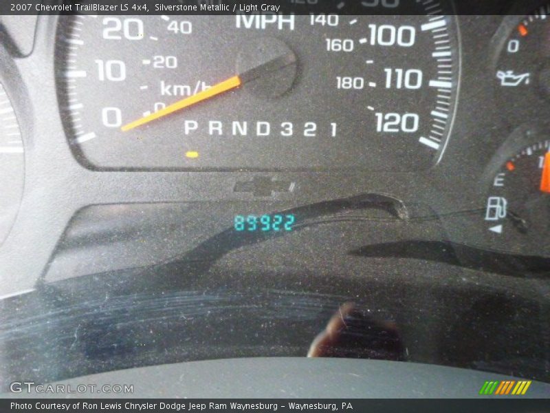 Silverstone Metallic / Light Gray 2007 Chevrolet TrailBlazer LS 4x4