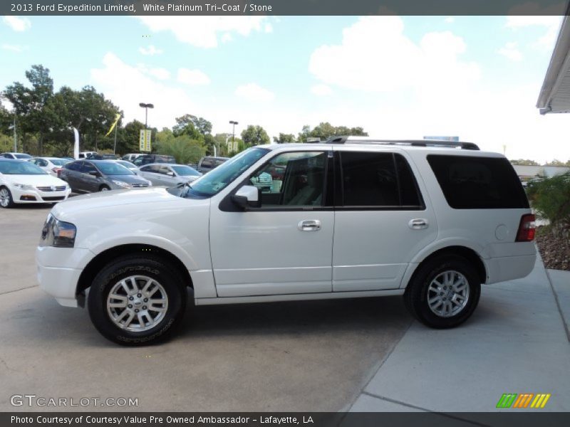 White Platinum Tri-Coat / Stone 2013 Ford Expedition Limited
