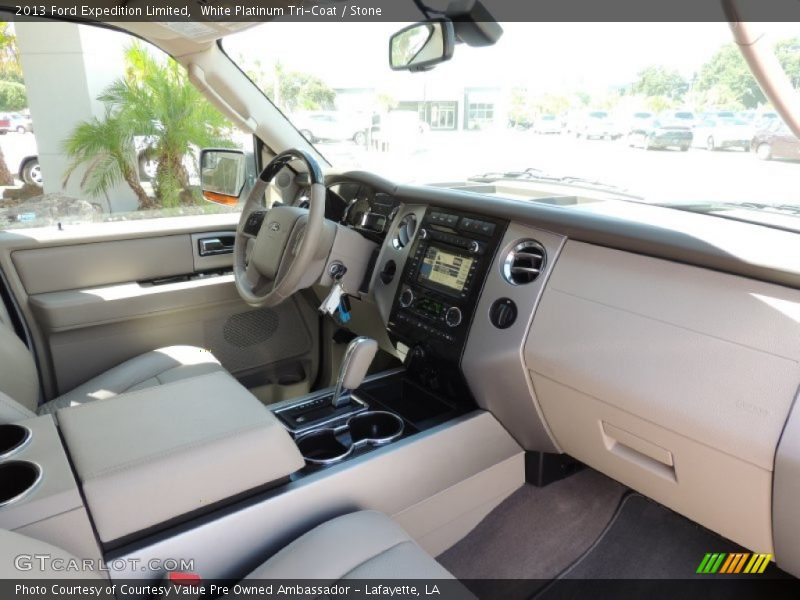 White Platinum Tri-Coat / Stone 2013 Ford Expedition Limited