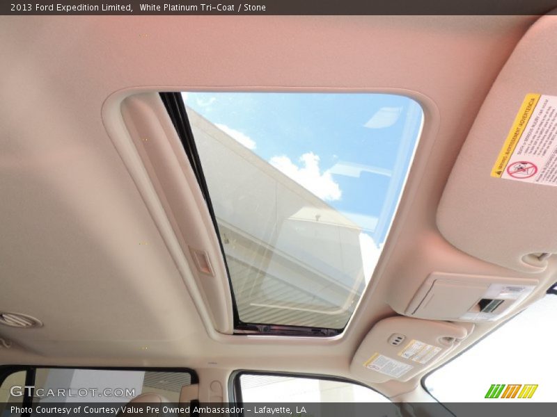 White Platinum Tri-Coat / Stone 2013 Ford Expedition Limited