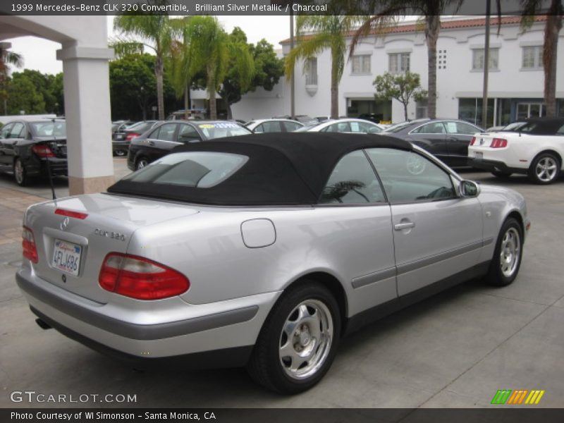 Brilliant Silver Metallic / Charcoal 1999 Mercedes-Benz CLK 320 Convertible