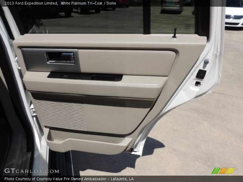 White Platinum Tri-Coat / Stone 2013 Ford Expedition Limited